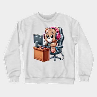 Cute Bear Pc Gamer Kawaii Crewneck Sweatshirt